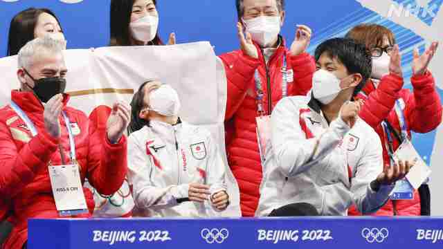 北京五輪　フィギュアスケート団体、日本が銅メダル　この種目で初めて