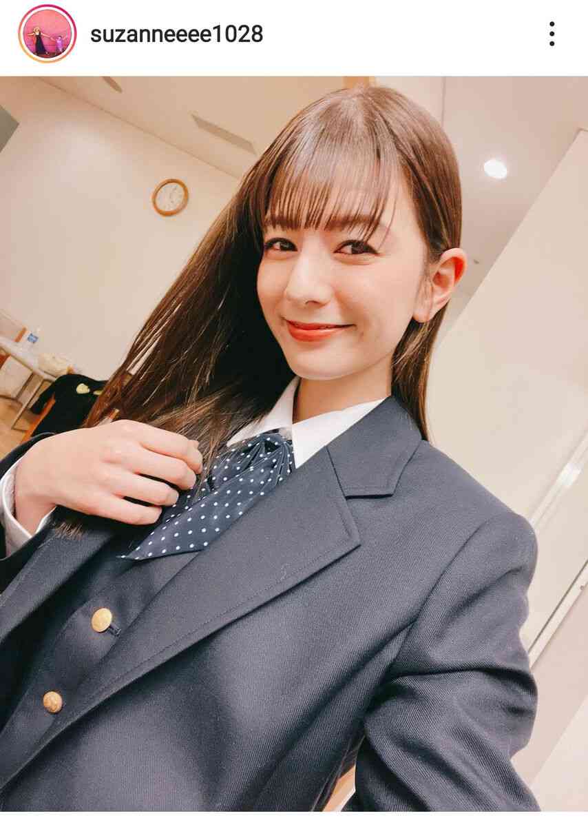 スザンヌ、３５歳での高校卒業を報告！制服姿で「生まれてはじめて学ぶ楽しさを知りました」 : スポーツ報知