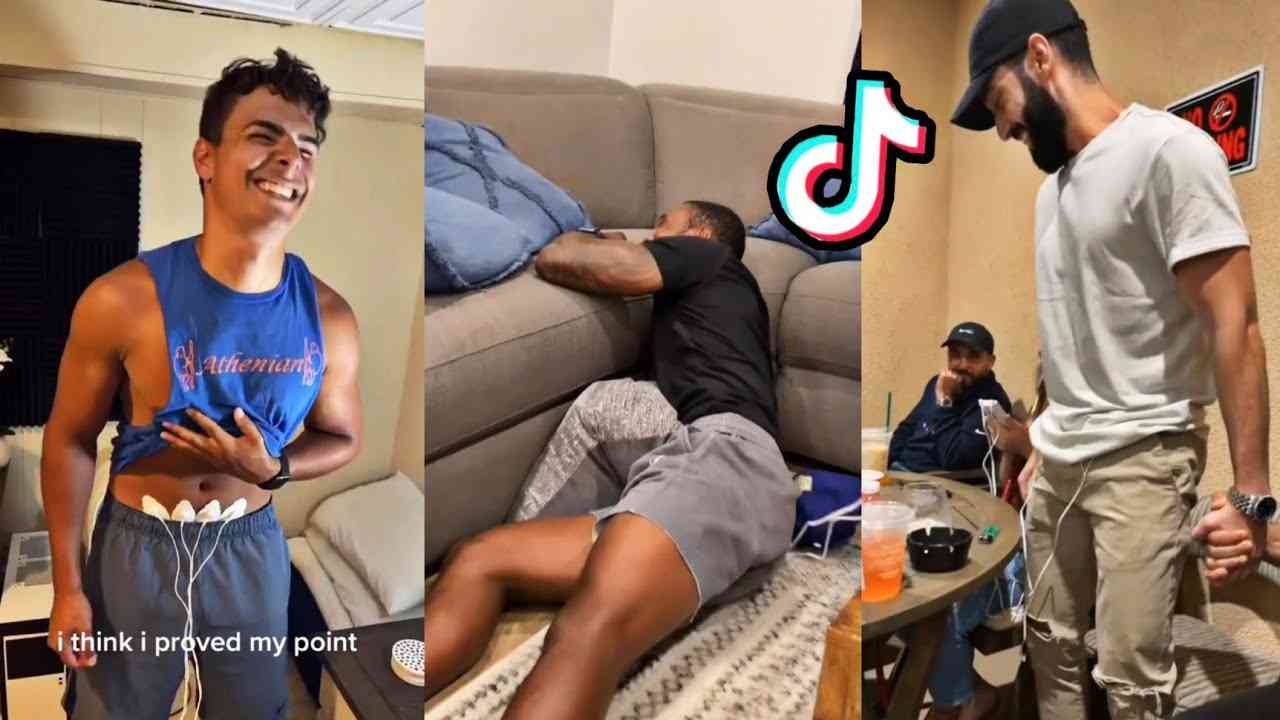 Guys Trying The Period Cramp Simulator - YouTube