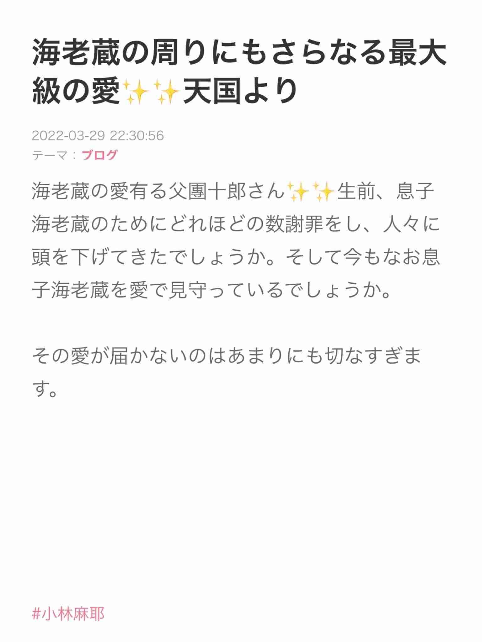 小林麻耶が再婚発表「父とは縁を切って “駆け落ち”」海老蔵への批判動画はすべて削除の急展開