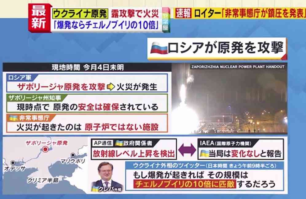 情報ライブ ミヤネ屋｜記事｜【独自解説】ヨーロッパ最大級・ウクライナ“原発”をロシアが占拠　激化する戦争止める希望の光とは？　専門家が解説します｜読売テレビ