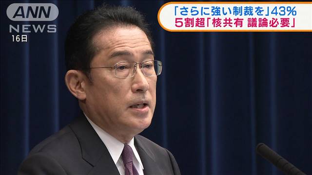 ANN世論調査　約8割が「日本“危険性”高まった」｜テレ朝news-テレビ朝日のニュースサイト