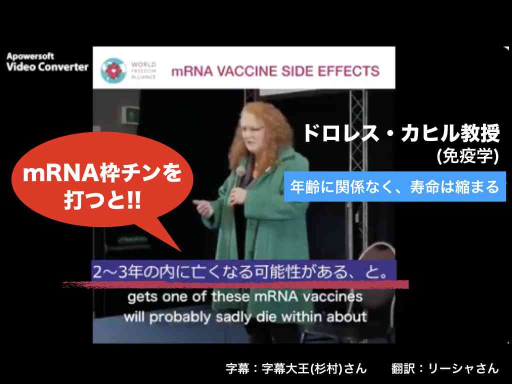 ドロレス・カヒル教授『年齢に関係なく、寿命は縮まる』 | みそちゃんのページ