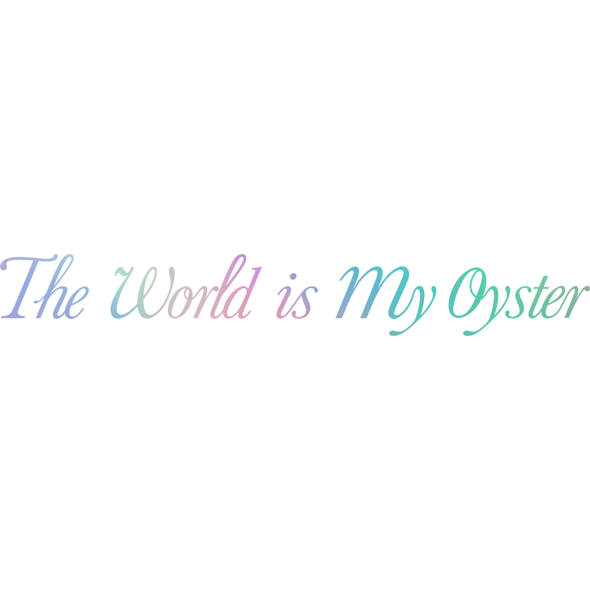 ABOUT | The World is My Oyster