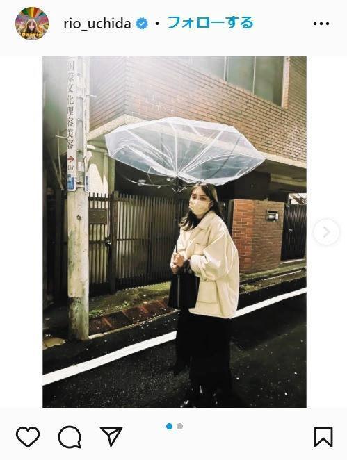 内田理央、度重なる不幸嘆く　傘が逆に、ものもらい、スピーカーから異音　心配の声続々