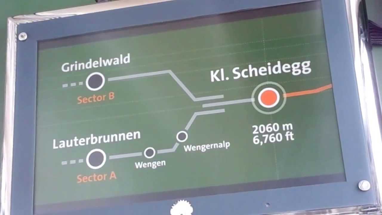 スイス　ユングフラウ鉄道の車内放送 - YouTube
