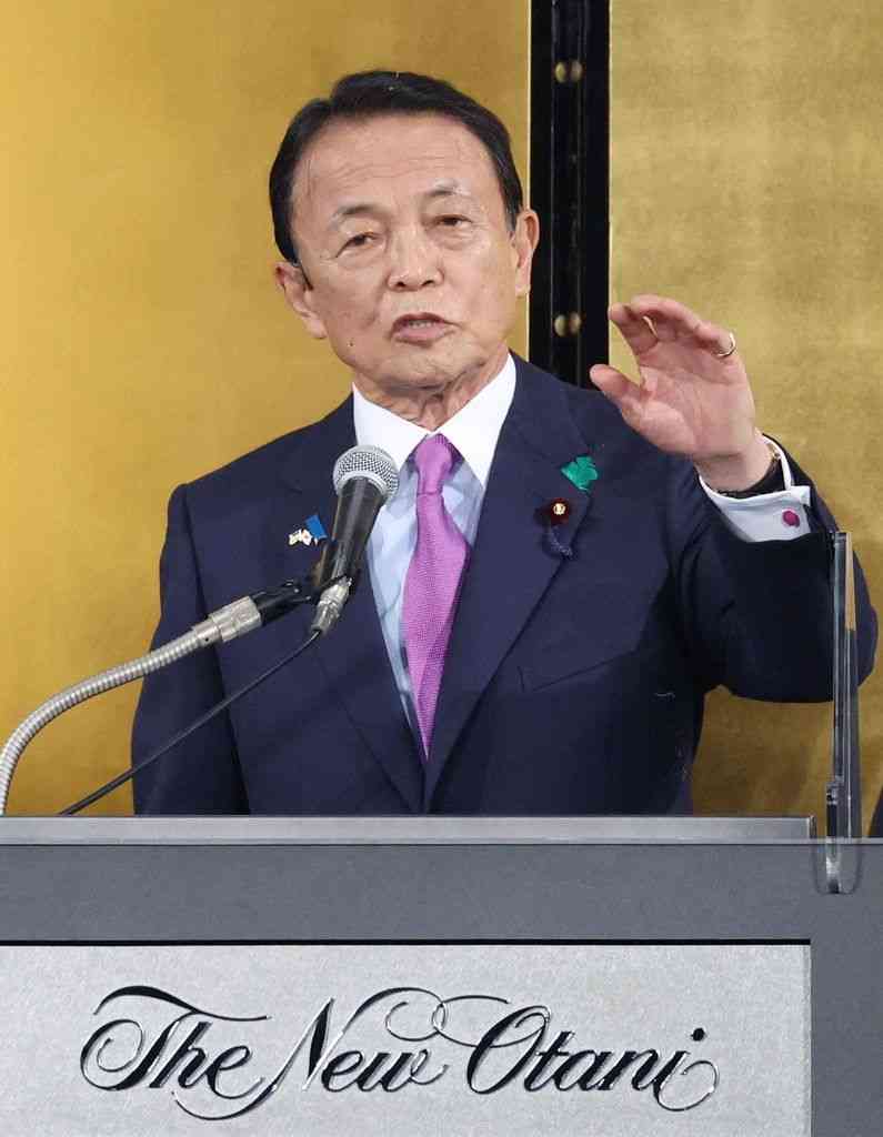 「やらせてみたら、そこそこやる」　麻生氏が岸田首相評：時事ドットコム