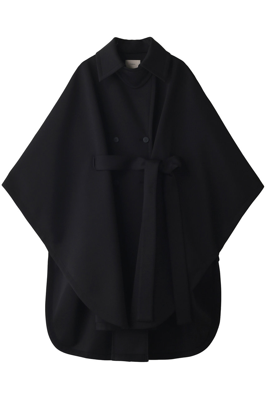 LE PHIL(ル フィル)｜スポンディッシュジャージーポンチョ/ブラック の通販｜ELLESHOP・(エル・ショップ) 