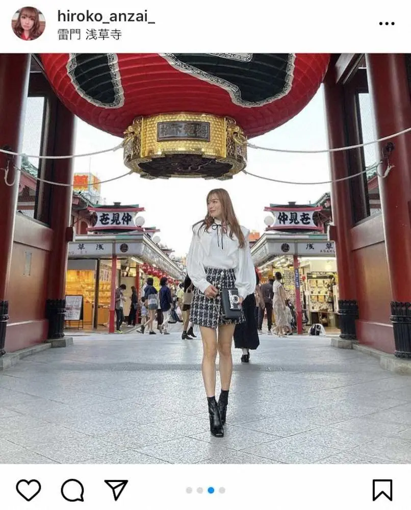 43歳になった元ギャルのカリスマ・安西ひろこ、肌色のトレ着の美ボディに「すごく綺麗」と反響