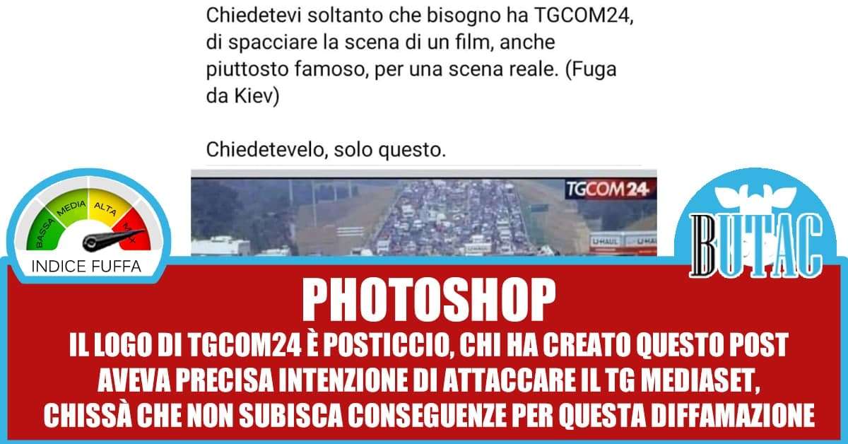 No, TGCOM24 non ha passato una scena di Deep Impact come fuga da Kyiv | Butac - Bufale Un Tanto Al Chilo