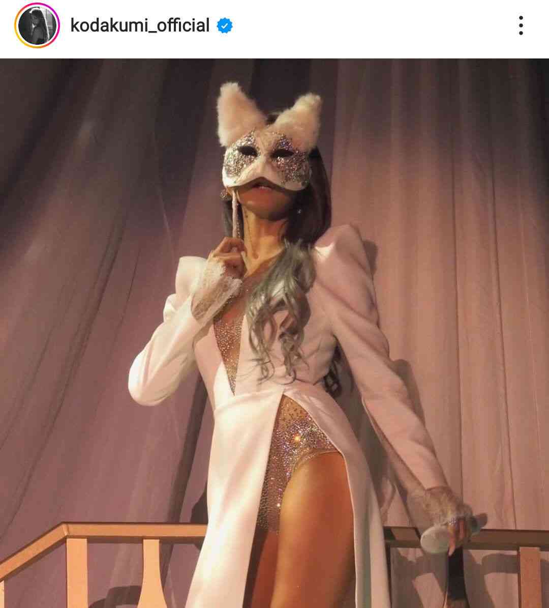 倖田來未、ライブのステージショット公開に「最倖でした」「かわいすぎます」