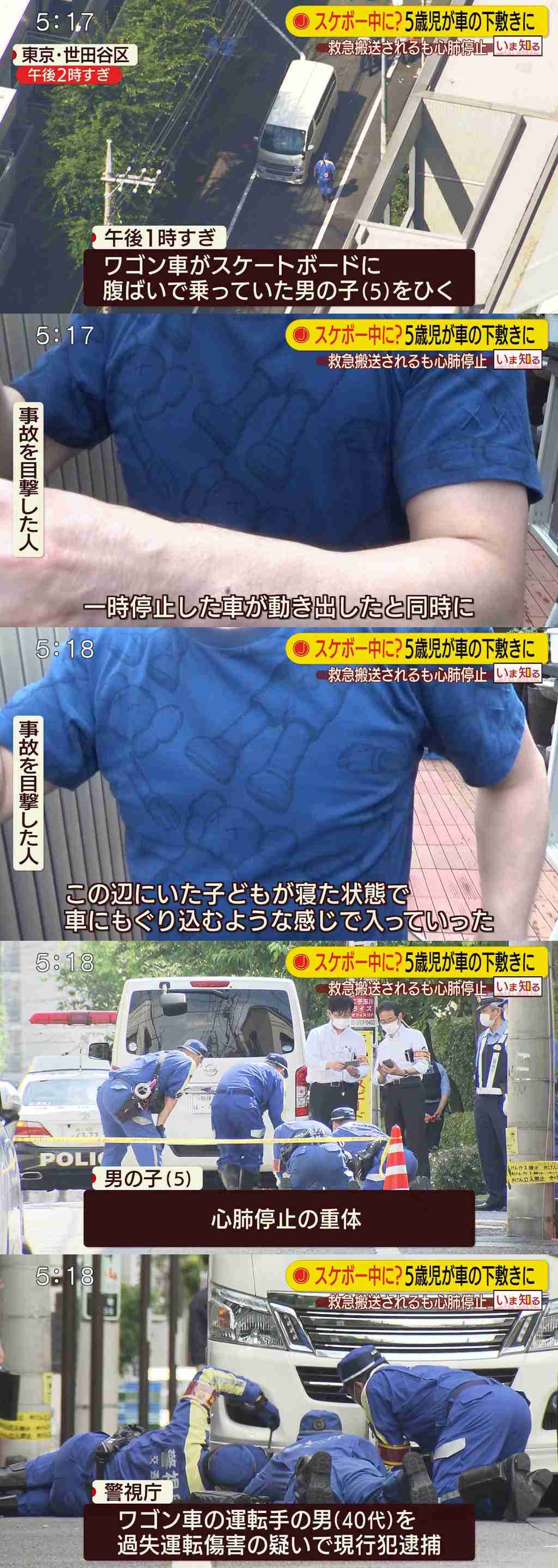 【ニュース・12/3追記】スケートボードで腹ばいの5歳男児 車にひかれ死亡 世田谷区（不起訴に） | よどきかく