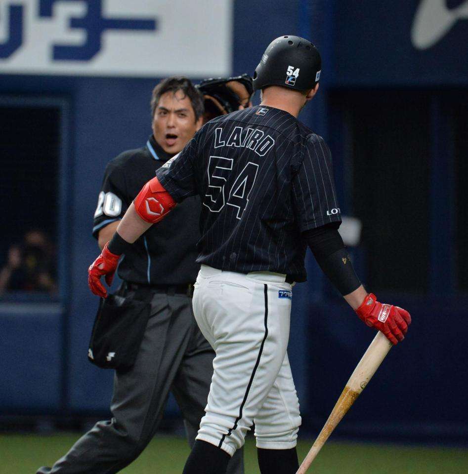 また！ロッテ・レアードが暴言で退場　白井球審の判定に怒り　前日の井口監督に続き不穏な空気漂う