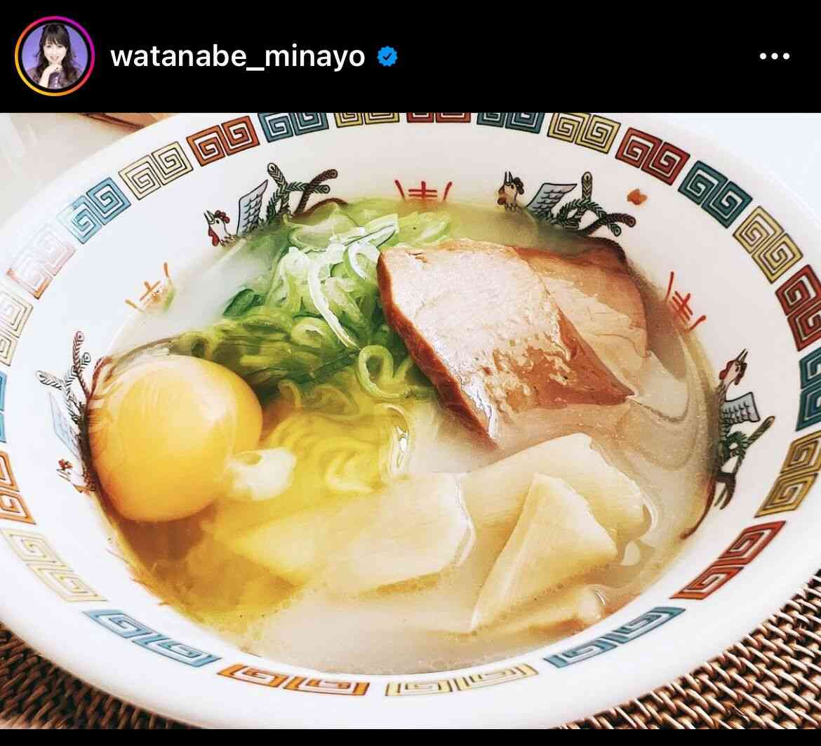 渡辺美奈代、昼に本格的に“ソウルフード”のスガキヤラーメン