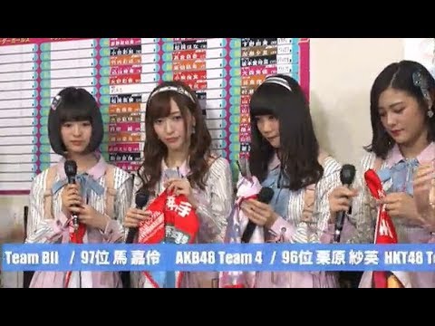 NGT48 高倉萌香 山口真帆 小熊倫実 長谷川玲奈 第10回AKB48総選挙2018直後インタビュー 山本彩 柏木由紀 - YouTube