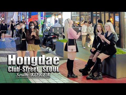 [4K] Seoul Vlog - Hongdae Club & fashion street saturday night - 2022 South Korea Vlog Travel - YouTube