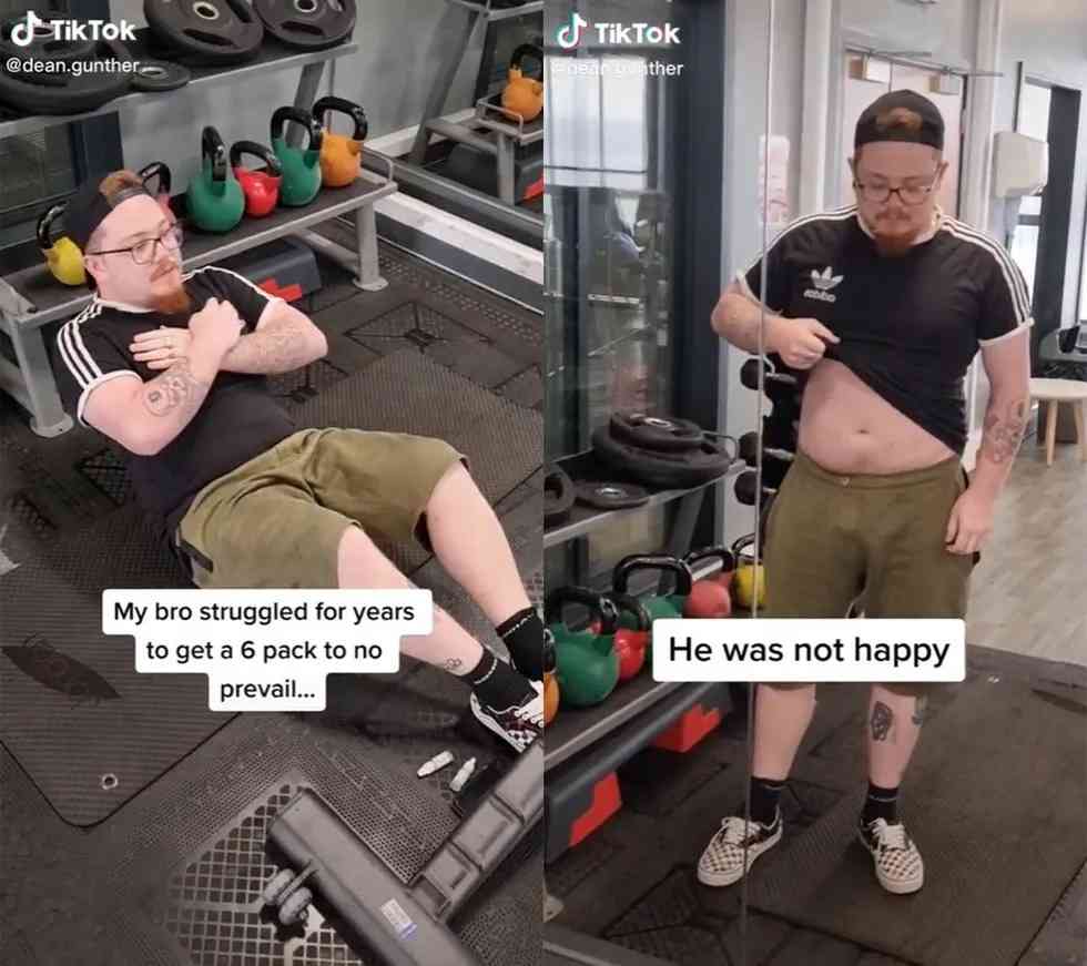 “世界で一番ダサいタトゥー”と大不評！　「ジムに通うのはもう嫌だ」6つに割れた腹筋のタトゥーを入れた男性に賛否両論（ELLEgirl） - Yahoo!ニュース