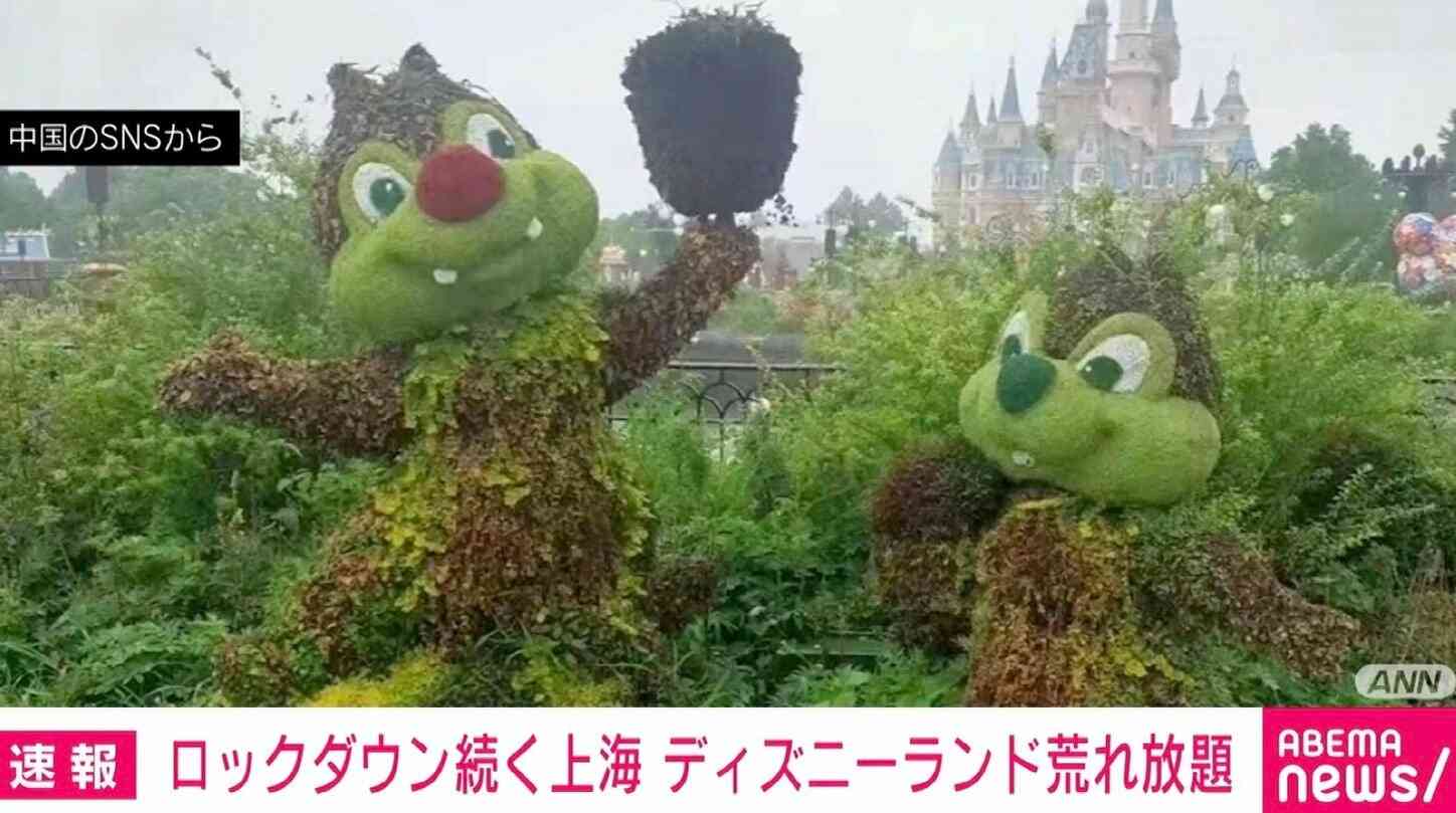 上海ディズニーランド ロックダウンで変わり果てた姿に 再開目処は立たず