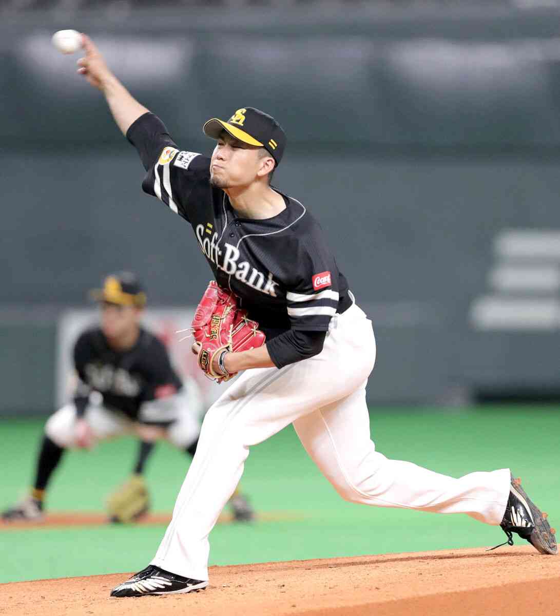 【ソフトバンク】千賀滉大、いきなり自己最速を３キロ更新　初回から１６２、１６４キロとエンジン全開（スポーツ報知） - Yahoo!ニュース