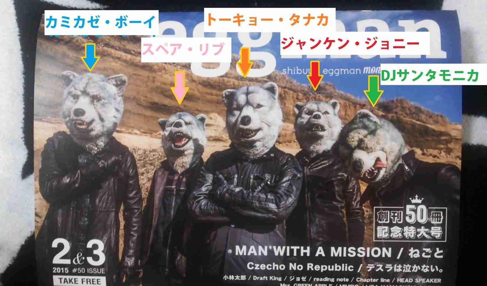 MAN WITH A MISSIONを見分ける練習をするトピ