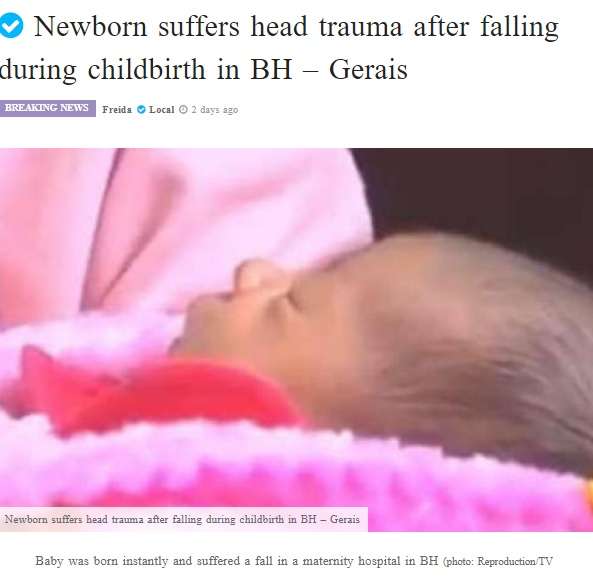 【海外発！Breaking News】病院内を移動中の妊婦、立ったまま出産し新生児が頭に11針縫う怪我（ブラジル） | Techinsight（テックインサイト）|海外セレブ、国内エンタメのオンリーワンをお届けするニュースサイト