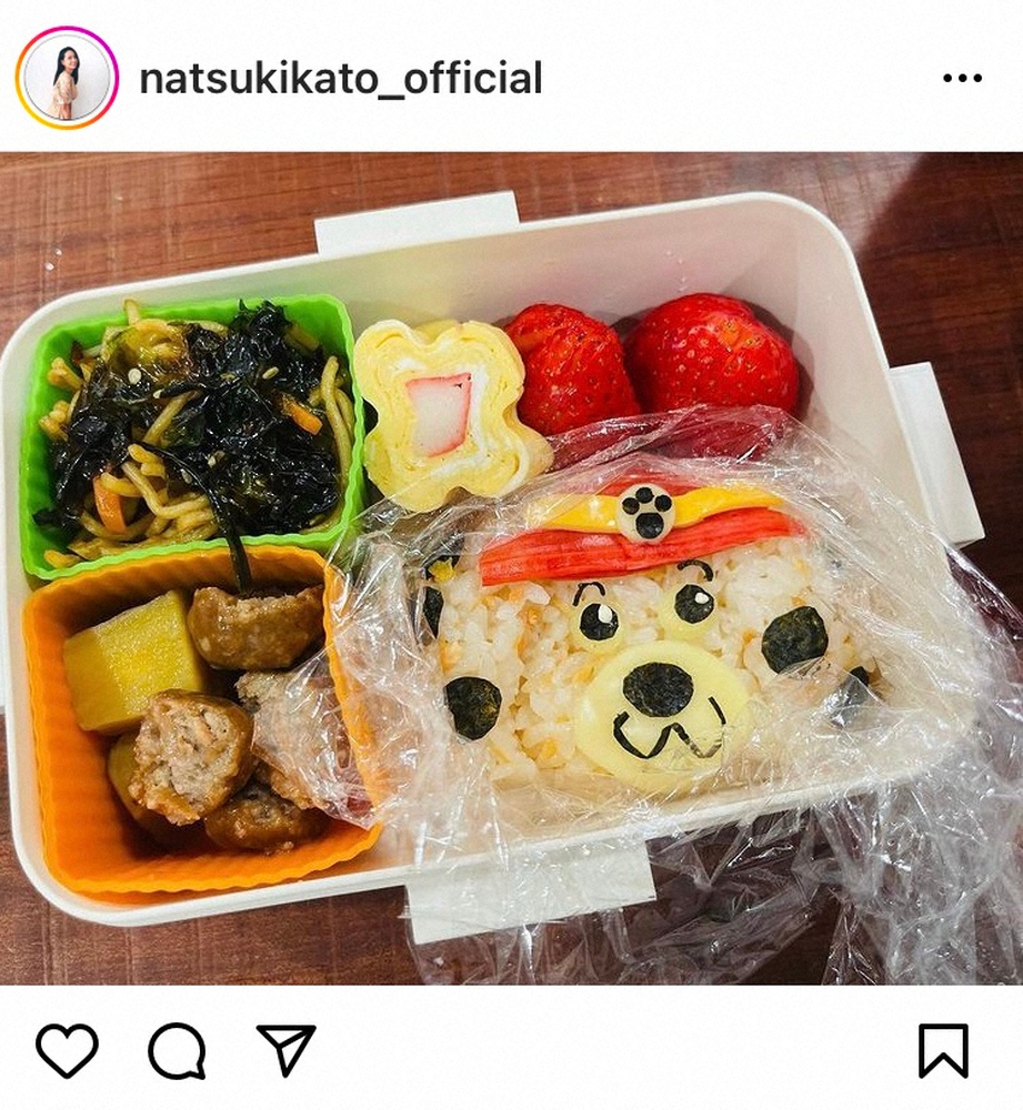 加藤夏希　「キャラもの難しい！」愛情たっぷりキャラ弁公開に「美味しそう」「とてもかわいい」の声― スポニチ Sponichi Annex 芸能