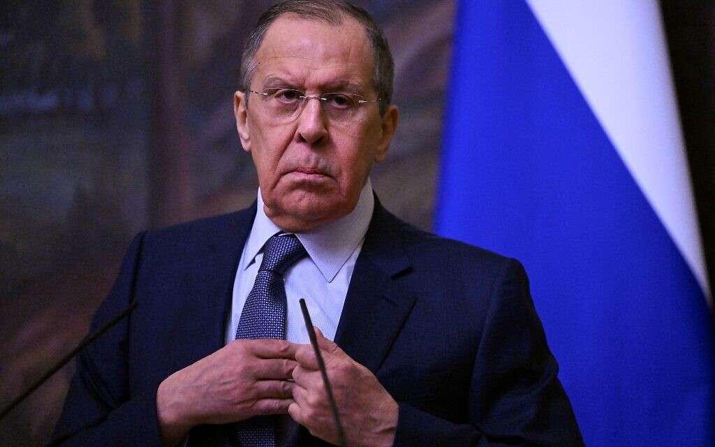 Lavrov: So what if Zelensky is Jewish, even Hitler 'had Jewish blood' | The Times of Israel