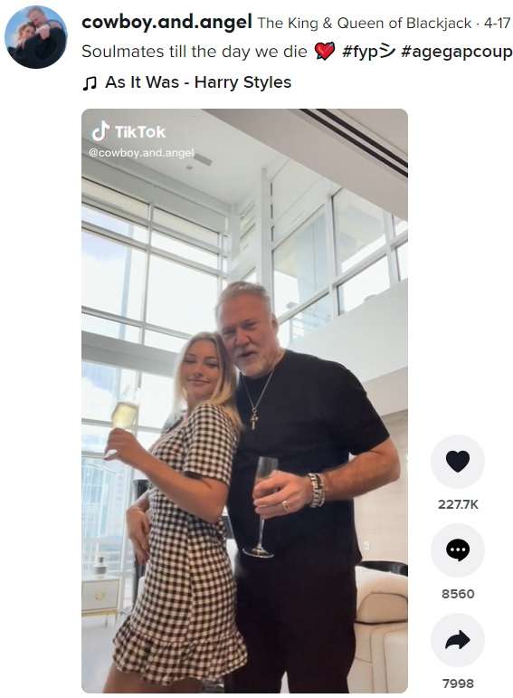 マッチングアプリで出会った63歳男性と交際中の23歳女性　「お金目当て？」の声に反論（米）