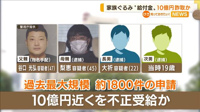 一家4人で給付金「9.6億円」詐欺 父親・谷口光弘容疑者が持ちかけた、インドネシア「油田開発」投資話