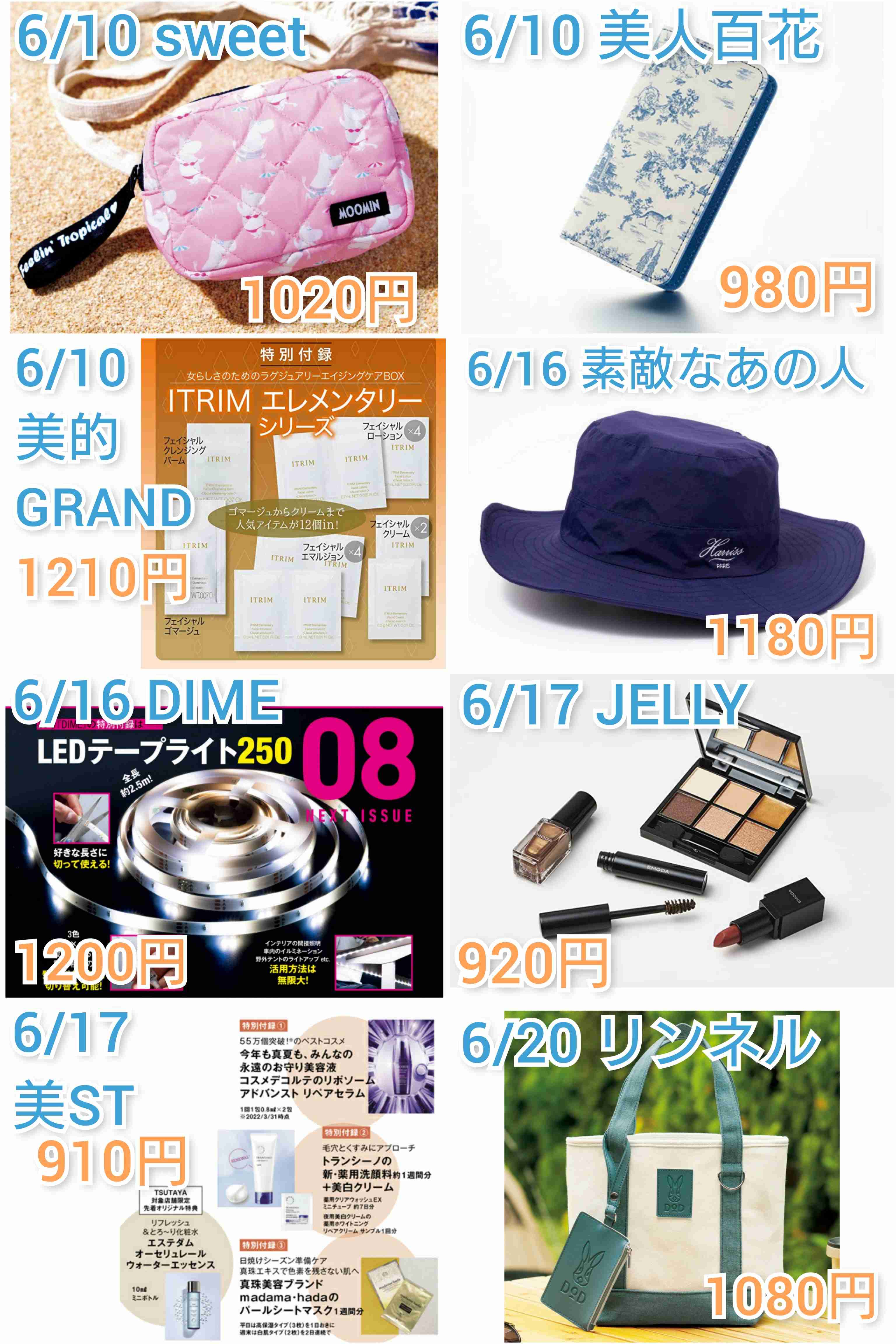 【定期トピ】雑誌付録７・８月号