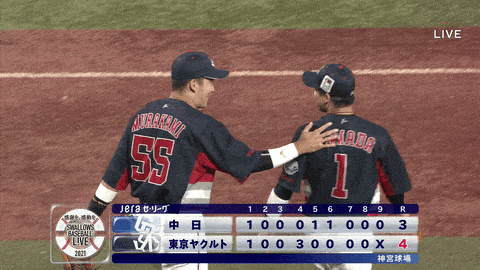 【ヤクルト】乱打戦制し史上初の全11球団連続カード勝ち越し！村上8回に26号決勝3ラン！前日大敗の雪辱果たす