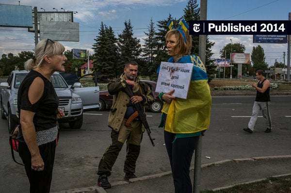 As Peace Talks Approach, Rebels Humiliate Prisoners in Ukraine - The New York Times