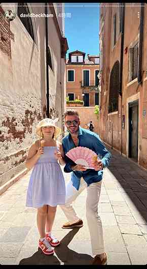 一人娘にでれでれベッカム、朝からアイスデートで「ママには内緒だよ」　ヴィクトリアのユーモラスな返しも話題