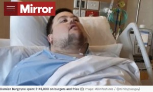 毎食マクドナルドを14年続けて体重216キロになった男性、死を覚悟し127キロ減量（豪）