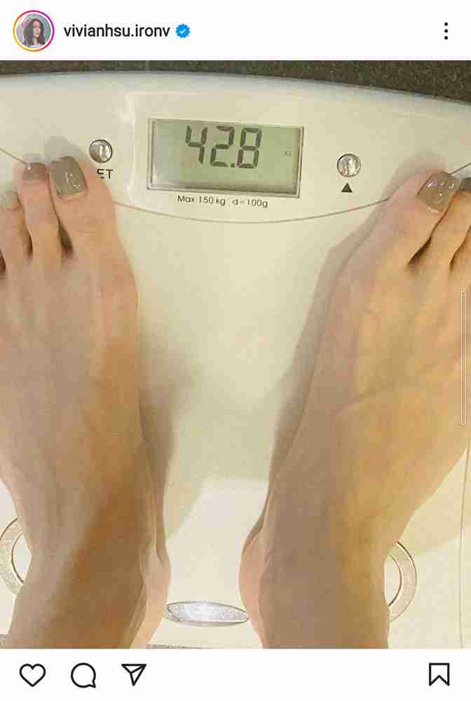 ビビアン・スー　47歳の現在の体重42.8キロと明かすも「痩せすぎだ」「細すぎる！」の声