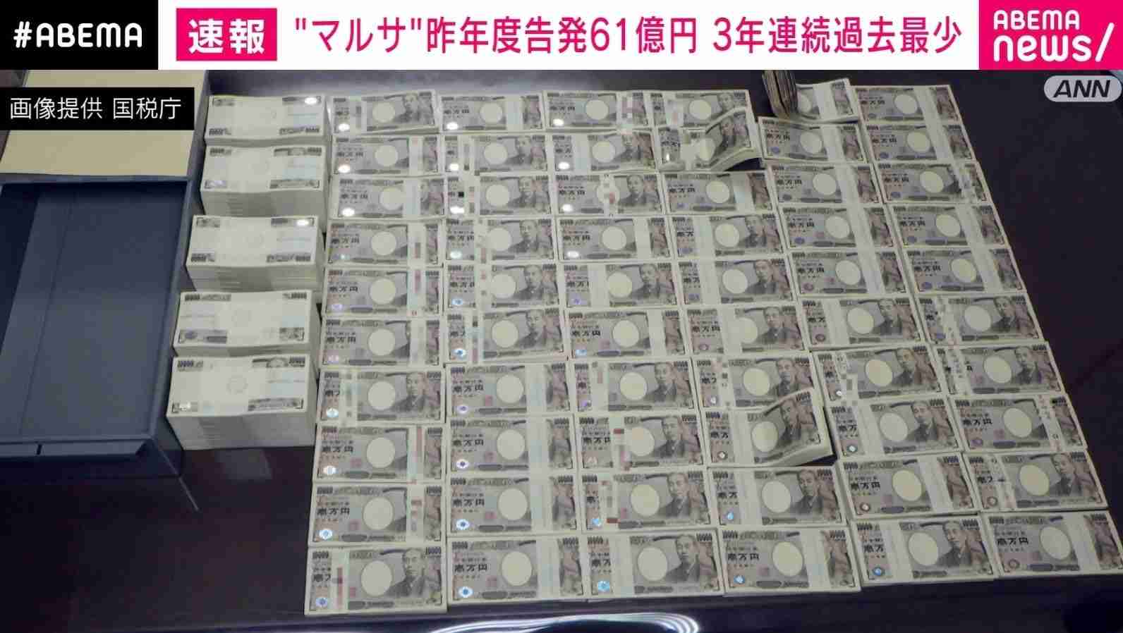 昨年度告発の脱税総額は約61億円 3年連続で過去最少、コロナ拡大による“制約”影響か 国税庁 | 国内 | ABEMA TIMES