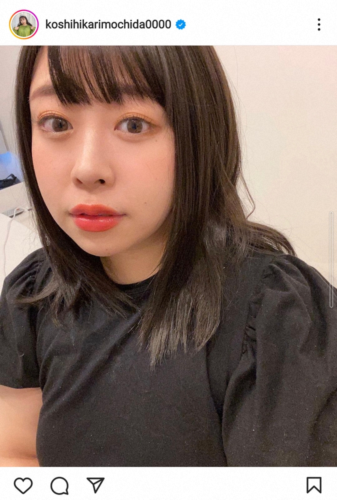 餅田コシヒカリ　イメチェン「黒髪」の新ヘア披露に「顔面も髪色も天才」「橋本環奈に見えた」の声― スポニチ Sponichi Annex 芸能