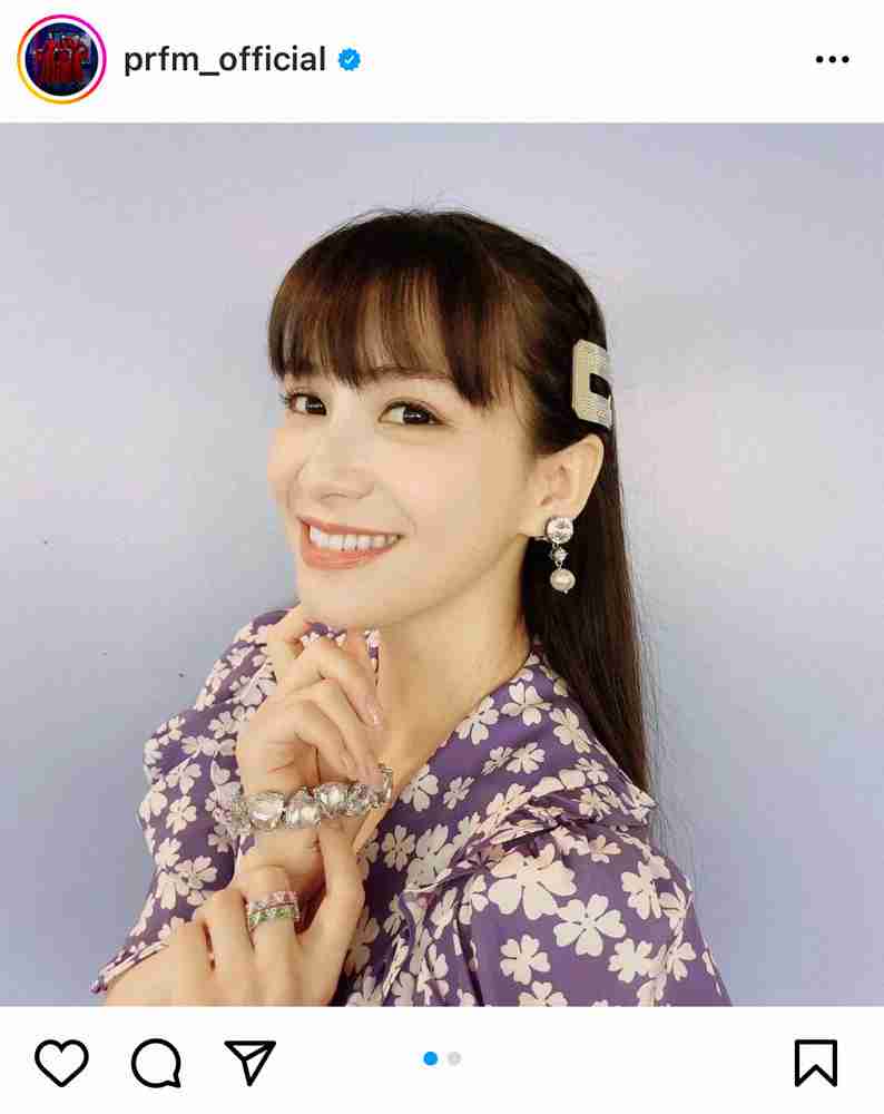「Perfume」あ～ちゃん　膝上の爽やかな花柄ワンピ姿に「眩しいぜ！」「かわいすぎる」の声（スポニチアネックス） - Yahoo!ニュース