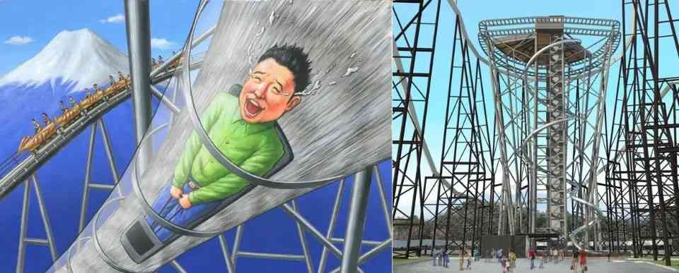 富士急ハイランド、地上55mから滑る「FUJIYAMAスライダー」7月22日開始