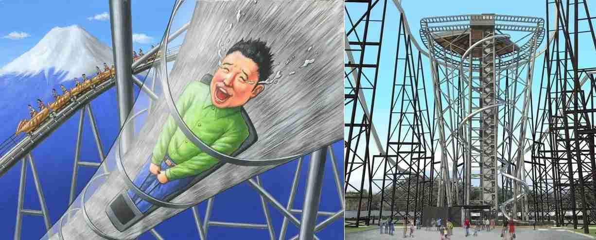 富士急ハイランド、地上55mから滑る「FUJIYAMAスライダー」7月22日開始  - トラベル Watch