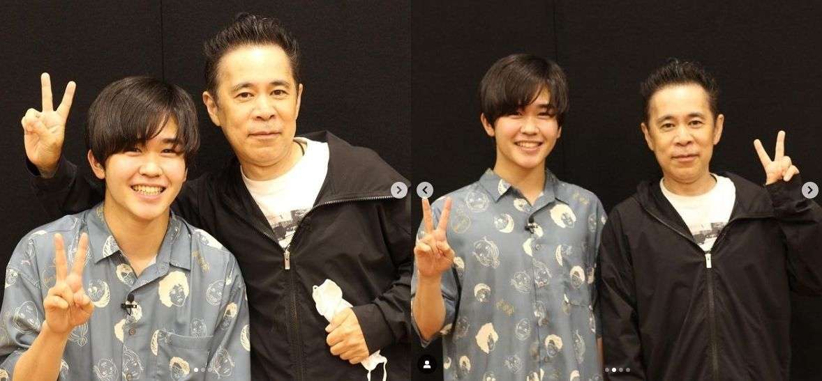 鈴木福、岡村隆史との2ショット公開 「背が伸びたような…?」