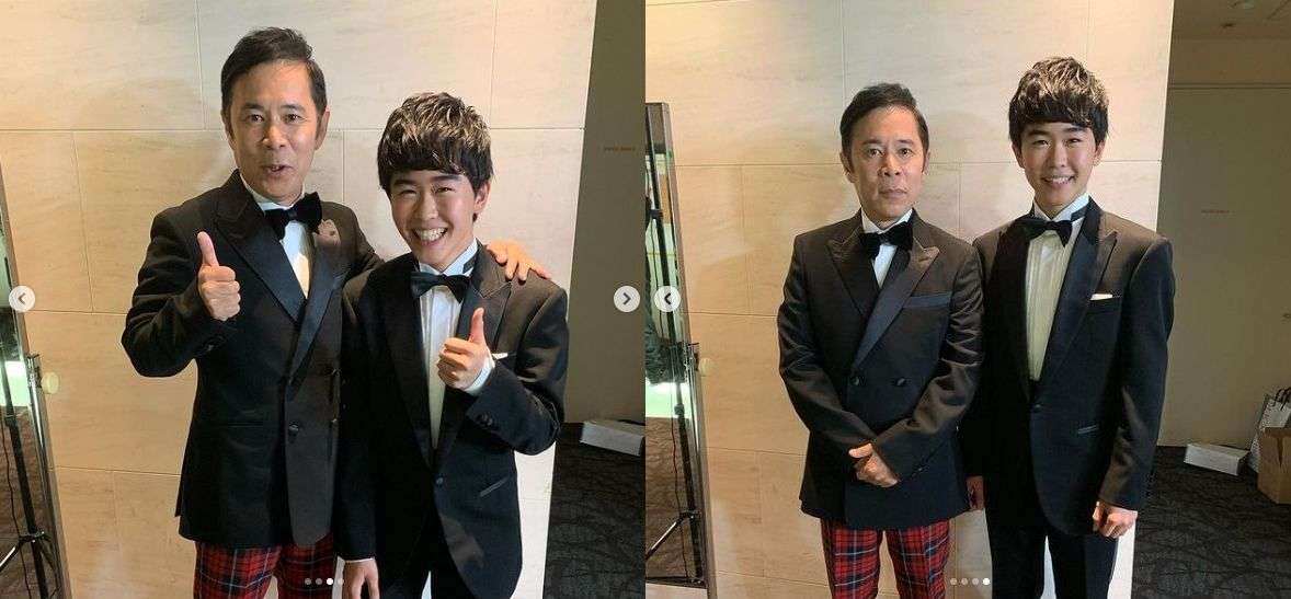 鈴木福、岡村隆史との2ショット公開 「背が伸びたような…?」