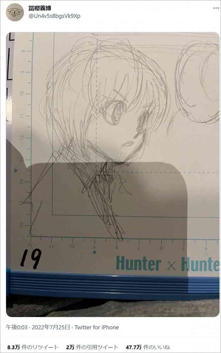 冨樫義博先生の『ハンター×ハンター』連載再開は早くて2022年冬?「まだペン入れしてない可能性大」