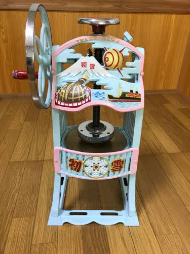 かき氷ではなくてかき氷器のトピ