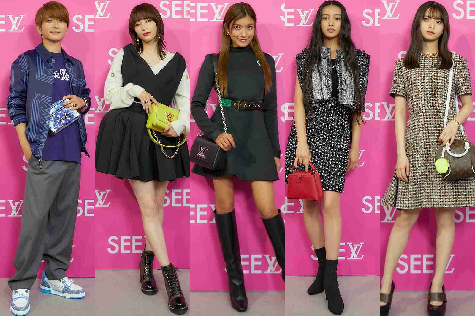 宮脇咲良『SEE LV』レセプションイベント登場 ルイ・ヴィトン纏いミニスカートから美脚