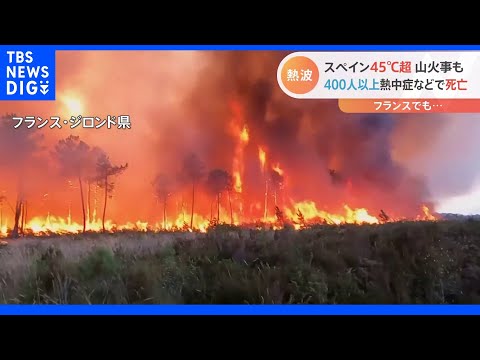 欧州で“異常熱波”　熱中症などで1000人以上死亡　各地で大規模な山火事相次ぐ｜TBS NEWS DIG - YouTube