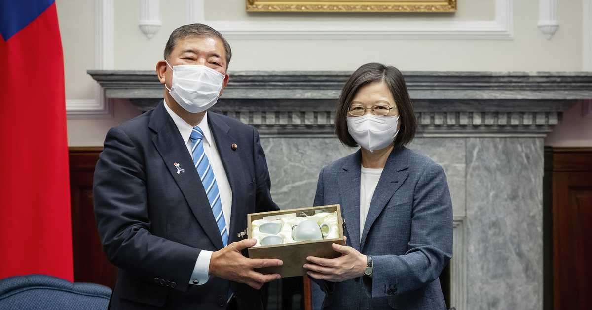 石破氏ら「台湾有事」に備え協議　蔡英文総統と会談 - イザ！