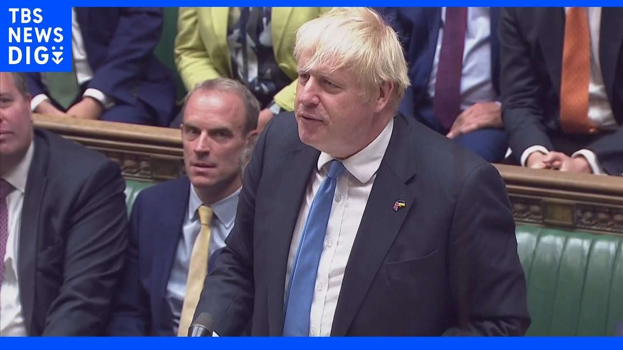 「またな、ベイビー！」イギリス・ジョンソン首相最後の答弁　最後の最後で放ったのはターミネーターのセリフ【詳報】｜TBS NEWS DIG - YouTube