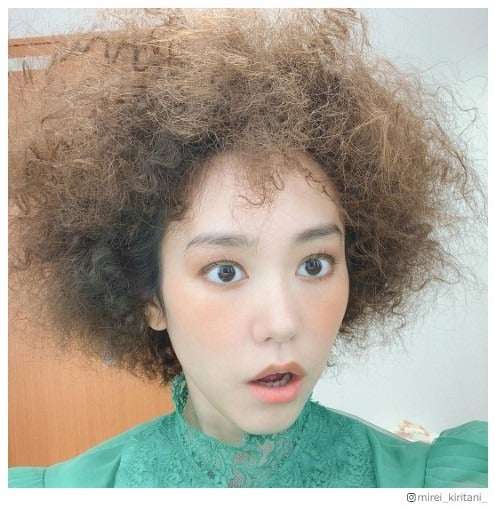 桐谷美玲、クルクル“ボンバーヘア”に変身「何でも似合う」「菅田くんみたい」と反響