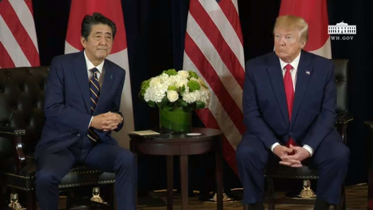 President Trump Participates in a Bilateral Meeting with the Prime Minister of Japan - YouTube
